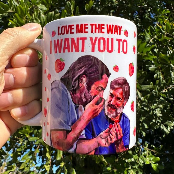 Bill and Frank Strawberry Mug | From The Last Of Us 11 Ounces - Picture 1 of 4